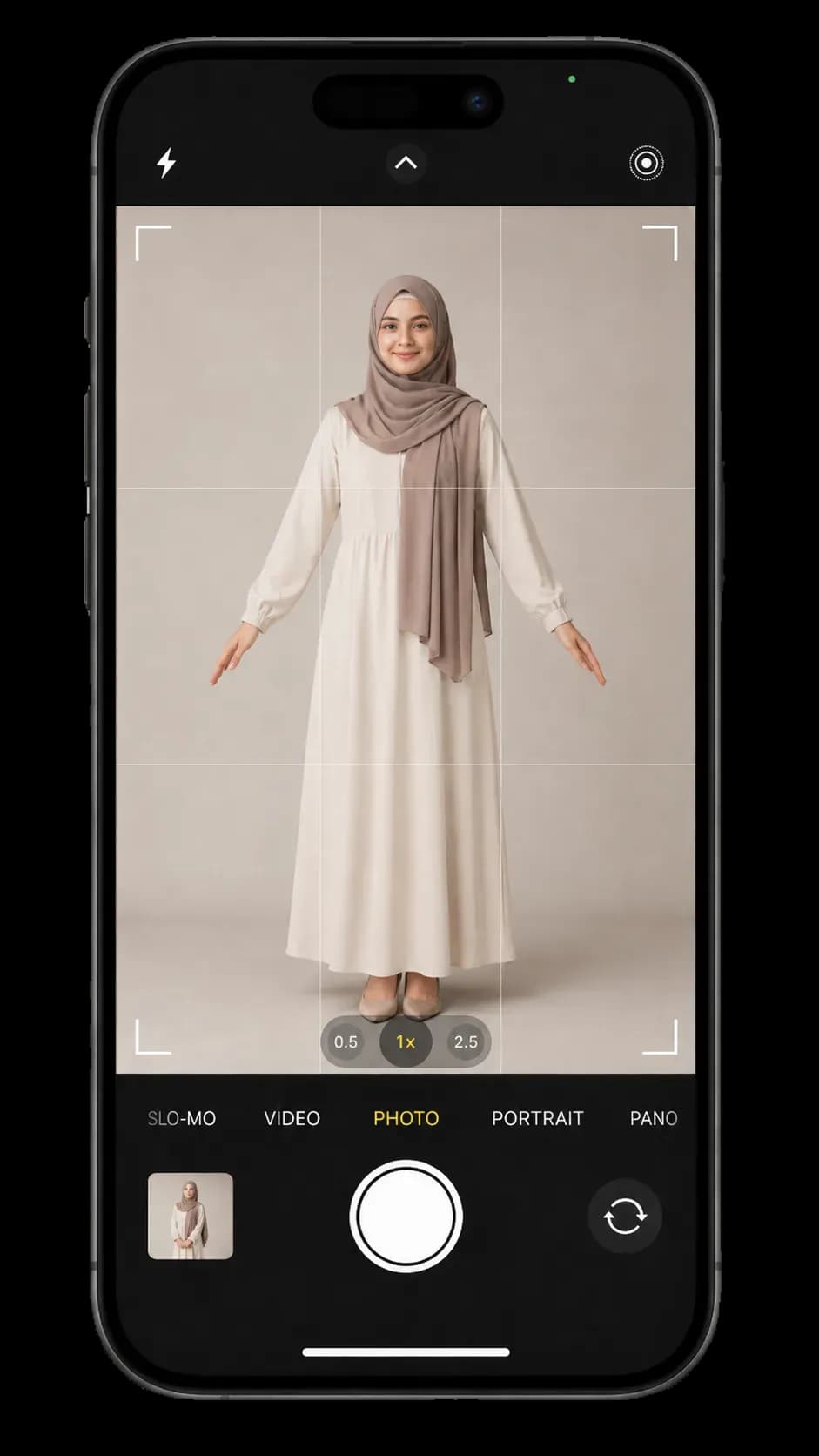 Body measurement scan — female model